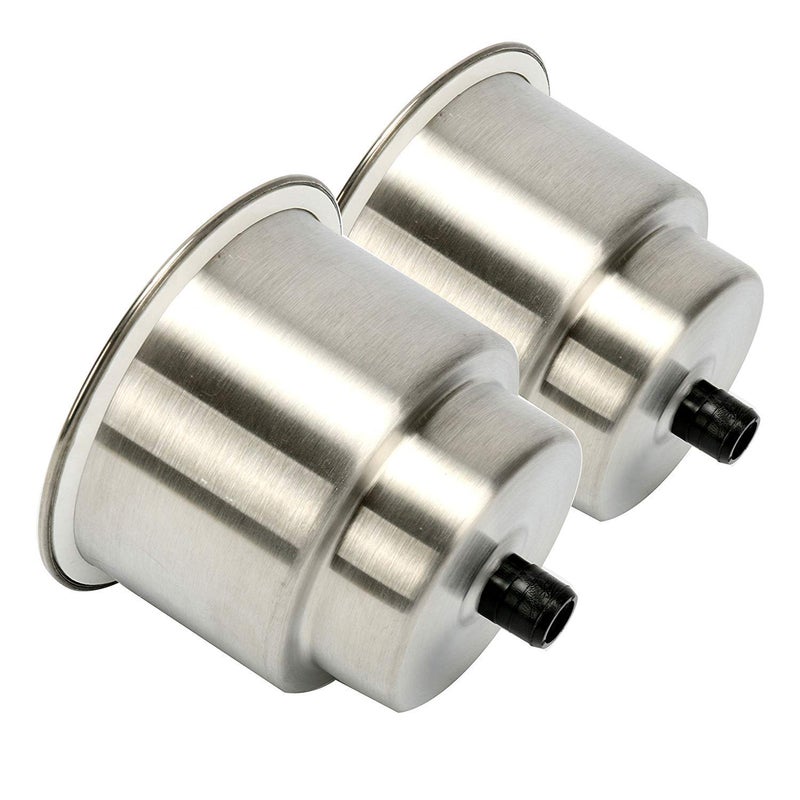 Amarine Made Stainless Steel Cup Drink Holder with Drain Marine Boat Rv Camper (6-Pack) - Image 4